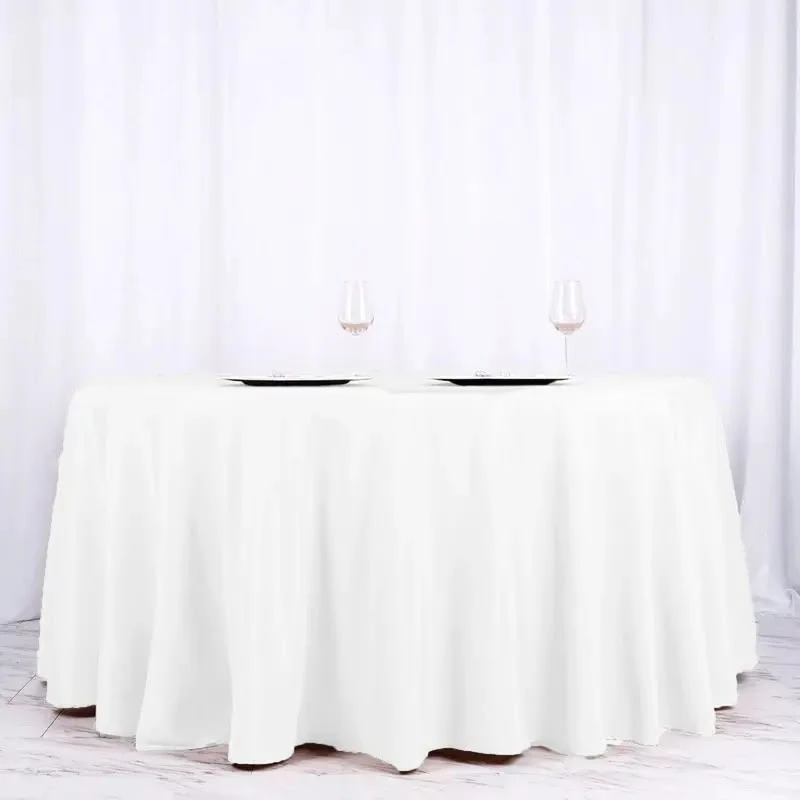 Beautifully draped white rental linen